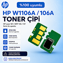 HP 106A W1106A Toner Chip - Siyah - HP