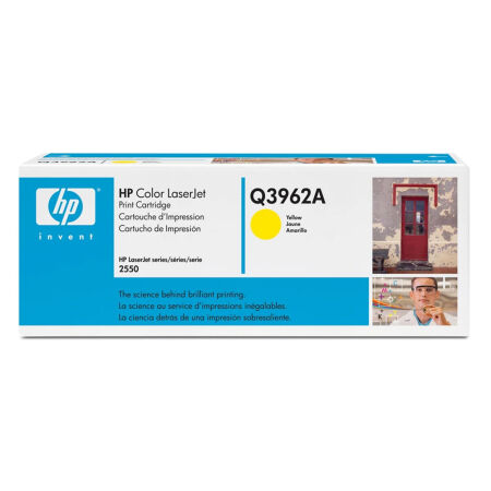 Hp 122A-Q3962A Sarı Orijinal Toner- Mavi Kutu - 1