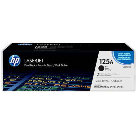 Hp 125A-CB540AD Siyah Orjinal Toner İkili Paket - 1