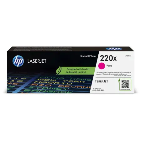 HP 220X W2203X Kırmızı Yüksek Kapasiteli Orijinal Toner - 1