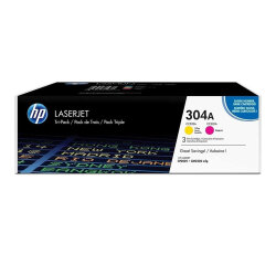 Hp 304A-CF372AM Orijinal Renkli Toner Ekonomik Paket (2xKırmızı-Sarı)- B Grade - Hp