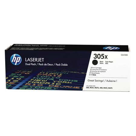 Hp 305X-CE410XD Orjinal Siyah Toneri Yüksek Kapasiteli İkili Paket - 1