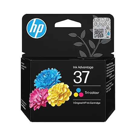 HP 37 7FP44AE Üç Renkli Orijinal Kartuş - 1