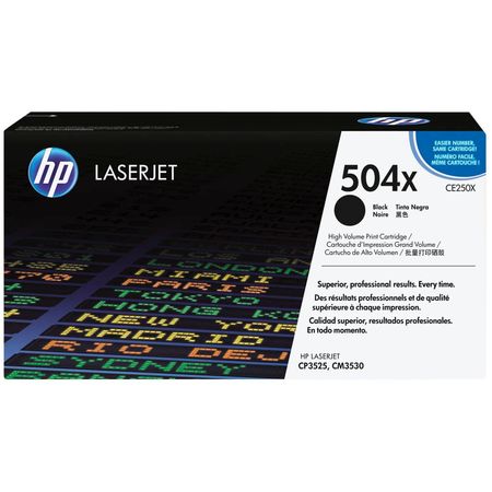 Hp 504X-CE250X Siyah Orjinal Toner Yüksek Kapasiteli - 1