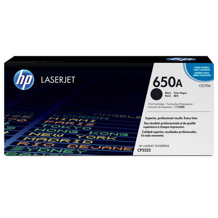 Hp 650A-CE270A Siyah Orijinal Toner - 1
