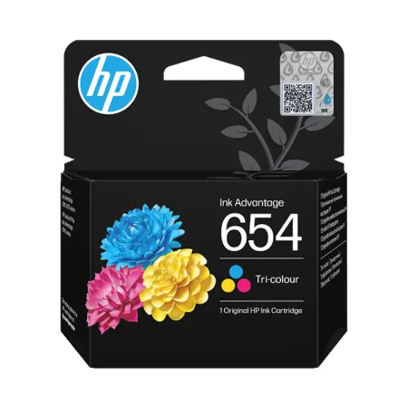 HP 654 7FP38UE Üç Renkli Orijinal Kartuş - 1
