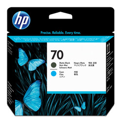 Hp 70-C9404A Orjinal Mat Siyah Ve Mavi Baskı Kafası - HP