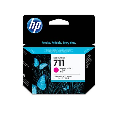 Hp 711-CZ135A Kırmızı Orijinal Kartuş 3Lü Paket - 1