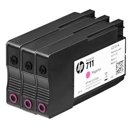 Hp 711-CZ135A Kırmızı Orijinal Kartuş 3Lü Paket - 2