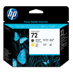 Hp 72-C9384A Orjinal Sarı Ve Mat Siyah Baskı Kafası - HP