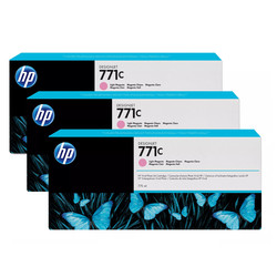 Hp 771c-B6Y35A Açık Kırmızı Orjinal Kartuş 3Lü Paket - 1