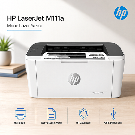 HP LaserJet 7Md67A M111A Mono Lazer Yazıcı - 1