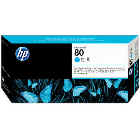 Hp 80-C4821A Orjinal Mavi Baskı Kafası ve Kafa Temizleyici - 1