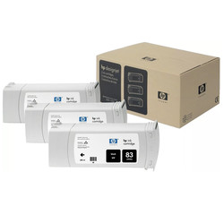 Hp 83-C5072A Siyah Orjinal Kartuş 3Lü Paket - 1