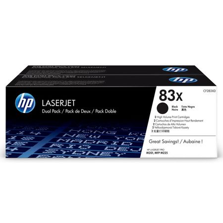 Hp 83X-CF283XD Orjinal Toner Yüksek Kapasiteli İkili Paket - 1