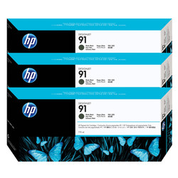 Hp 91-C9480A Mat Siyah Orjinal Kartuş 3Lü Paket - HP