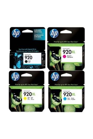 Genuine HP 920XL Ink Cartridges (4-Pack) – For Officejet 6500, 6000, 7500 (Original OEM)