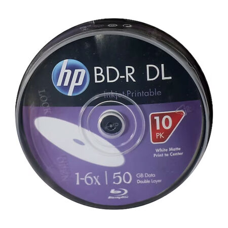Hp Blu-Ray Bd-R 6X 50Gb 10Lu Cake Box Printable - 1