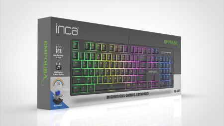 Inca Ikg-440T Türkçe USB Empousa Blue Switch Mekanik Siyah Oyuncu Klavye - 2
