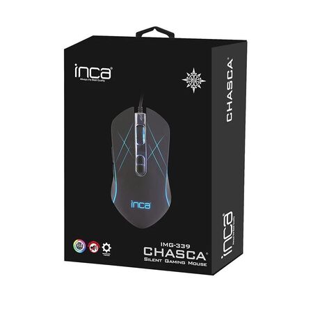 Inca IMG-339 Chasca 6 LED RGB Softwear / Silent Oyuncu Mouse - 1