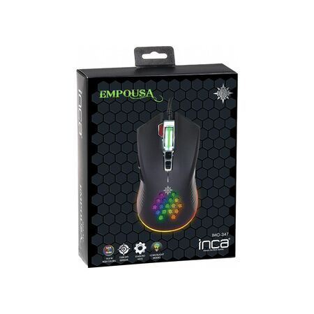 Inca IMG-347 Empousa RGB Siyah Mouse - 1