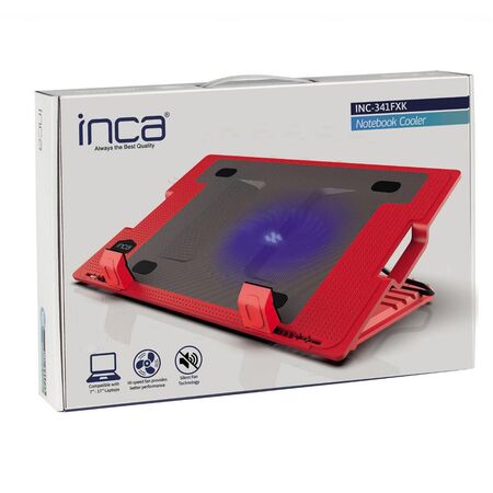 Inca INC-341FXK Ergonomik 14cm Sessiz Led Fanlı Notebook Soğutucu - 1