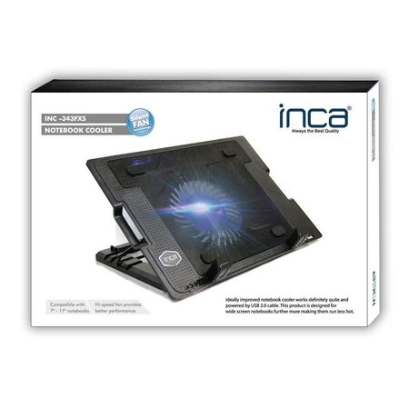 Inca INC-343FXS Ergonomik USB Sessiz Notebook Stand + Soğutucu - 1