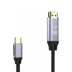 Inca ITCH-02TX Type-C To HDMI 4K Altın Uçlu Kablo - 2 mt - Inca