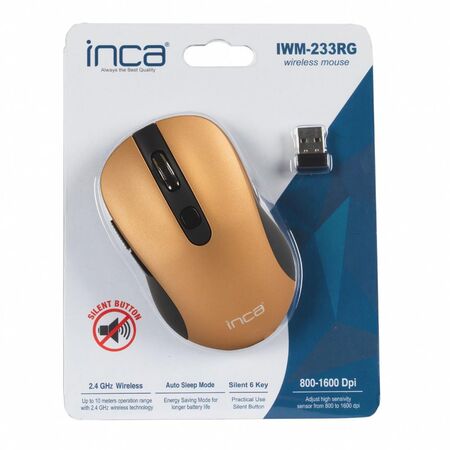 Inca IWM-233RG 1600dpı Silent Wireless Mouse Sessiz - 1