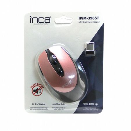 Inca IWM-396ST 1600 Dpi Silent Pink Gold Wireless Mouse - 1
