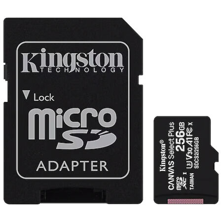 Kingston SDCS2 256GB micSDXC Canvas Select Plus 100R A1 Hafıza Kartı - 1