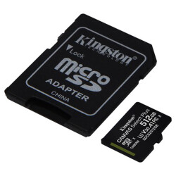 Kingston SDCS2 512GB micSDXC Canvas Select Plus 100R A1 Hafıza Kartı - Kingston