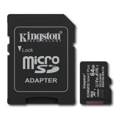 Kingston SDCS3 64GB MicroSDXC Canvas Select Plus Gen3 100MB s A1 Hafıza Kartı - Kingston
