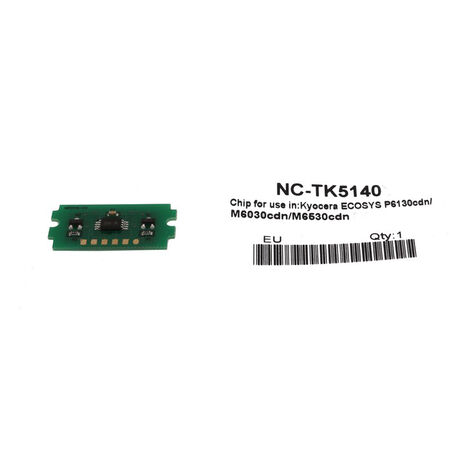 Kyocera TK-5140/1T02NRBNL0 Kırmızı Toner Chip - 1