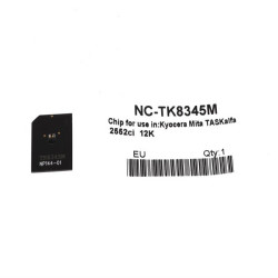 Kyocera TK-8345/1T02L7BNL0 Kırmızı Toner Chip - 1