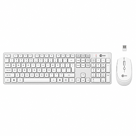 Lecoo KM2001 Kablosuz Türkçe Q Klavye & Mouse Set Beyaz - 2