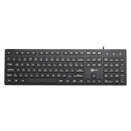 Lenovo Lecoo KB102 Siyah Q Kablolu Klavye - 1