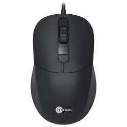 Lenovo Lecoo MS102 Siyah USB Kablolu 2400DPI 4 Tuşlu Optik Mouse - LenovoLecoo