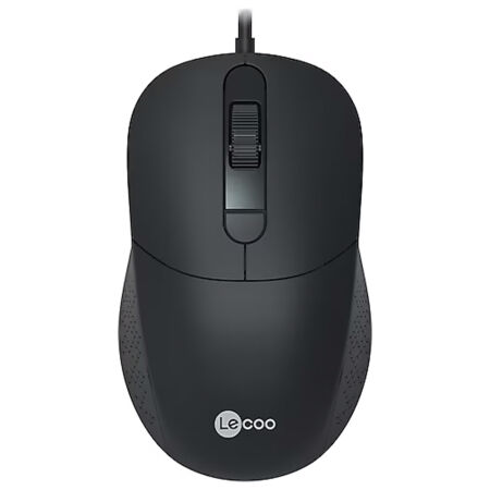 Lenovo Lecoo MS102 Siyah USB Kablolu 2400DPI 4 Tuşlu Optik Mouse - 1