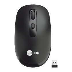 Lenovo Lecoo WS205 Siyah Kablosuz 1600DPI 4 Tuşlu Optik Mouse - LenovoLecoo