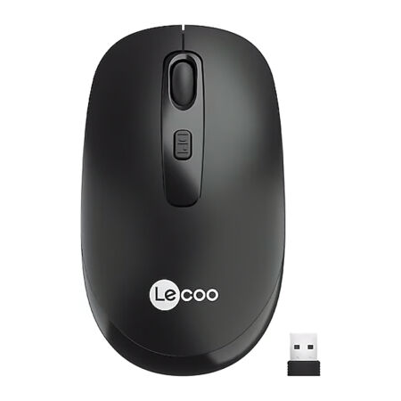 Lenovo Lecoo WS205 Siyah Kablosuz 1600DPI 4 Tuşlu Optik Mouse - 1