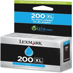 Lexmark 200XL-14L0175 Mavi Orjinal Kartuş Yüksek Kapasiteli - Lexmark