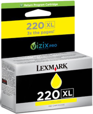 Lexmark 220XL-14L0177A Sarı Orijinal Kartuş Yüksek Kapasiteli - 1