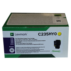 Lexmark C2425-C235HY0 Sarı Orjinal Toner Yüksek Kapasiteli - Lexmark