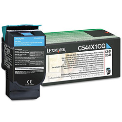 Lexmark C544-C544X1CG Mavi Orjinal Toner Extra Yüksek Kapasiteli - 1