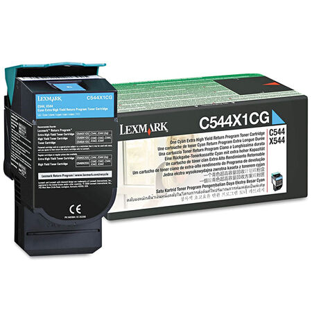 Lexmark C544-C544X1CG Mavi Orjinal Toner Extra Yüksek Kapasiteli - 1