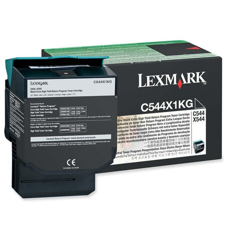 Lexmark C544-C544X1KG Siyah Orjinal Toner Extra Yüksek Kapasiteli - 1