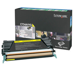 Lexmark C734-C734A1YG Sarı Orjinal Toner - Lexmark