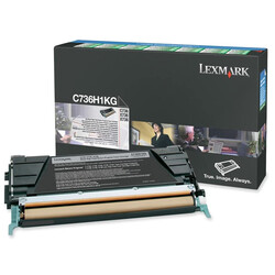 Lexmark C736-C736H1KG Siyah Orjinal Toner Yüksek Kapasiteli - Lexmark