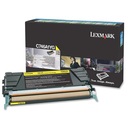 Lexmark C746-C746A1YG Sarı Orjinal Toner - Lexmark